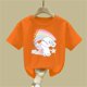 thumbnail image 4 of Blusas y camisas de manga corta con cuello redondo para niños Camiseta de verano de manga corta estampada para niñas Jersey elegante de cuello redondo para niñas Top de algodón para niños, 4 of 6