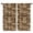 Bigfoot and Paw, variant on Bigfoot and Plaid Brown Pattern Insulated Teens Curtains Set Of 2, Bedroom Essentials, Toddler Room Decor 42"x54"