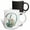 Multicolor, variant on 3drose, Green Boho Lily Monogram Initial D, 11oz Magic Transforming Mug