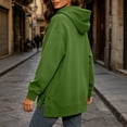 thumbnail image 6 of Yutgune Womens Hoodies Oversized Hoodies For Women Side Split Hem Long Sleeve Casual Sweatshirt, 6 of 9