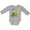 AC-Heather Grey, variant on Inktastic 2nd Birthday Cute Turtle in Party Hat with Confetti Boys or Girls Long Sleeve Baby Bodysuit