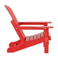 thumbnail image 3 of WestinTrends Malibu 12 Piece Adirondack Chairs Set, All Weather Poly Lumber Outdoor Patio Furniture Set Adirondack Chairs with Ottoman and Side Table, Red, 3 of 7