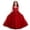 b-241Red123, variant on MEZZALL Girls Sleeveless Long Dress Kids Petal Gown Solid Color Mesh Formal Party Wear Ballet Birthday Tutu Stylish Dresses