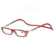 thumbnail image 1 of Folding Magnetic Reading Glasses Snap Click Front Neck Hanging Spectacles, 1 of 5