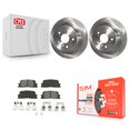 thumbnail image 1 of Transit Auto Rear Disc Brake Rotors and Semi-Metallic Pads Kit for Car 2001-2003 Toyota Highlander AWD K8S-101736, 1 of 11