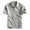 Grey, variant on Solid Color Lapel Button Open Collar Men's Casual Business Loose Comfortable Short Sleeved Shirt Casual Men's Shirts