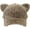 Khaki, variant on Fuzzy Faux Fur Baseball Cap for Women Girls Cute Cat Ears Winter Warm Baseball Hat Trucker Dad Hats