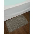 thumbnail image 2 of Classical Bath Mat, Oriental Rounds Curves with Pigeons and Ornamental Floral Motifs Repetition, Plush Bathroom Decor Mat with Non Slip Backing, 29.5" X 17.5", Dark Sepia Tan, by Ambesonne, 2 of 2