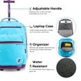 thumbnail image 5 of J World Unisex Sundance 20" Rolling Backpack with Laptop Sleeve for School and Travel, Sky Blue, 5 of 8