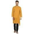 thumbnail image 1 of Atasi Indian Designer Kurta For Mens Party Wear Solid Color Ethnic Long Shirt, 1 of 7
