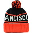 thumbnail image 3 of American Cities San Francisco California Republic Cuff Cable Knit Pom Pom Beanie Hat Cap, 3 of 3