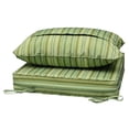 thumbnail image 5 of 24 x 24 Waterproof Outdoor Deep Seat Cushion for Patio Furniture Cushion Replacement, Set of 4, Narrow Stripes Green, 5 of 8