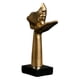 thumbnail image 4 of Escultura moderna de besos Perfecl dorado estilo Vintage, 4 of 8