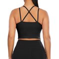 thumbnail image 6 of FOCUSSEXY Summer Crop Tank Tops Padded Sports Bra for Women Padded Sports Bra Longline Camisoles Casual Tank Tops Vest Sleeveless Crop Tops, 6 of 7
