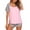 Pink, variant on EKOUAER Button Pajamas For Women Round Necked Floral Pj Sets Casual Loungewear Short Sleeve Pajamas Comfy Outfits Soft Nightwear Red Flower