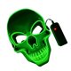 thumbnail image 3 of Escudo facial Halloween LED Luminoso Protector facial completo Horror Esqueleto Cabeza Cosplay Fiesta Prop, Verde fluorescente Sweethay HA007257-01, 3 of 6