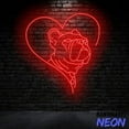 thumbnail image 4 of Handmadetneonsign French Bulldog Heart Neon Sign, Bulldog Lover Neon Light, Dog Room Wall Art 97077, 4 of 5