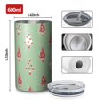 thumbnail image 4 of 20oz Coffee Tumblers Green Christmas Tree Pattern Stainless Steel Vacuum Insulated Travel Tumbler Coffee Cups Mug with Lid and Straw with Cleaning Brush for Cold & Hot Drinks, 4 of 5