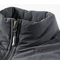 thumbnail image 5 of Homeyce Windproof Softshell Vest for Men Zip Up Sleeveless Jacket Sherpa Lined Mock-Neck Softshell Vests with Pockets Quilted Outdoor Fishing Camping Cargo Vest for Running Golf Hiking Travel,Gray XL, 5 of 6