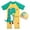 Z02-Green, variant on Ymyiu Toddler One Piece Swimsuit Kids Boys One Piece Rash Guard Sun Protection Swimsuit Short Sleeves Zippered Swimwear Bathing Suit 2T 3T (Orange,2-3 Years)
