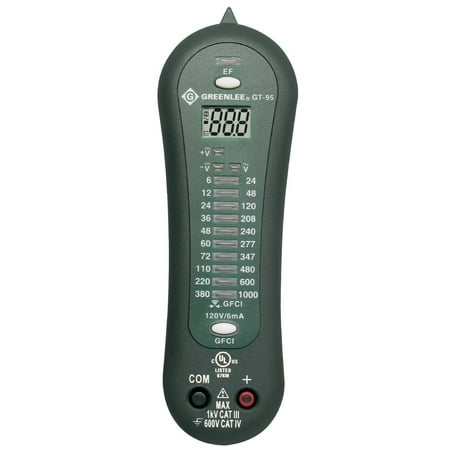 Greenlee GT-95 Durable AC/DC Voltage and Polarity Tester w/ LED and GFCI