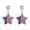 Red, variant on 2 Pairs 4th of July Earrings for Women - Patriotic American Flag Dangle Earrings, Lightweight Stars & Stripes Red White Blue USA Jewelry for Independence Day & Daily Wear