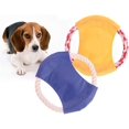 thumbnail image 5 of Jinsinto 3 Pack Pet Frisbees, Cotton Rope Frisbee, Colorful Non-Toxic Bite-Resistant Cotton Rope Frisbee for Training, Playing, Outdoor, Indoor (Random Color), 5 of 5