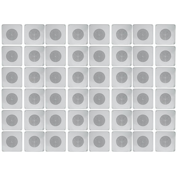 (48) Rockville MS81 Metal 8" 70v Commercial Background Music PA Ceiling Speakers