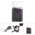 thumbnail image 5 of 500 piezas botella moda SilicOne forrado cuentas enlaces anillos para extensión de cabello humano (500 piezas marrón), 5 of 5
