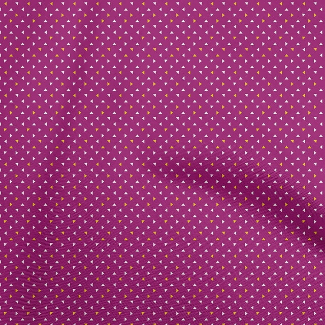 oneOone Velvet Dark Magenta Fabric Geometric Craft Projects Decor Fabric Printed By The Yard 58 Inch Wide
