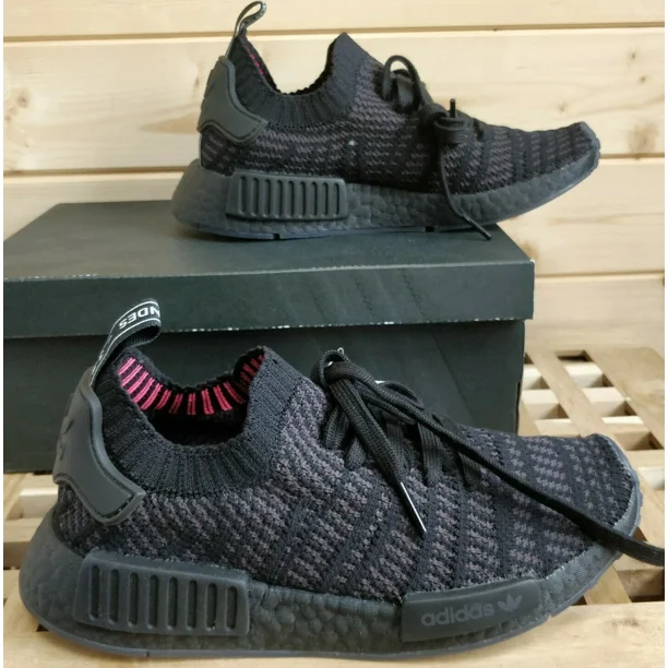 Adi-das NMD_R1 Primeknit Boost Running Shoes Black CQ2391 Mens Sz 6