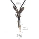 thumbnail image 2 of 2 Pieces Men Cowboy Leather Rodeo Bolo Tie Cord Eagle Pendant, 2 of 9