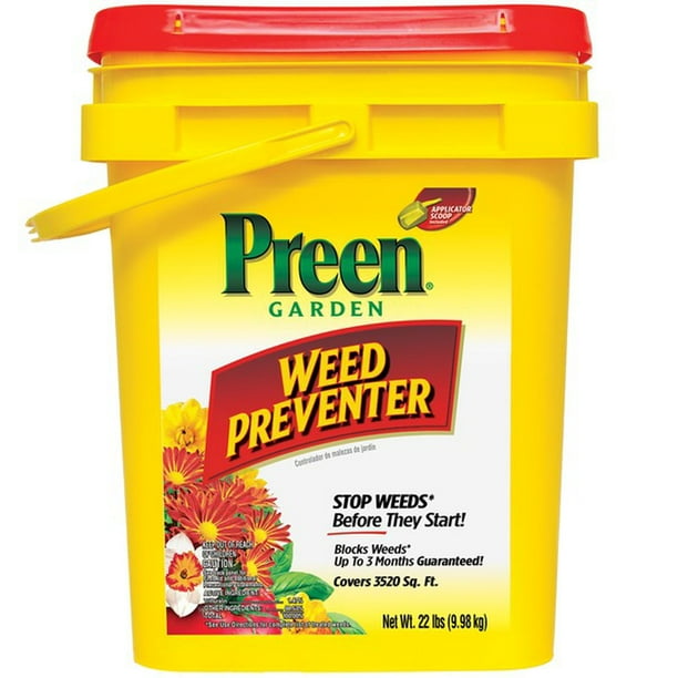 Preen Garden Weed Preventer Blocks Weeds up to 3 Months (22 LBS, 3520