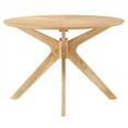 thumbnail image 3 of Modway Crossroads 63" Oval Modern Wood Dining Table with Legs in Oak, 3 of 8