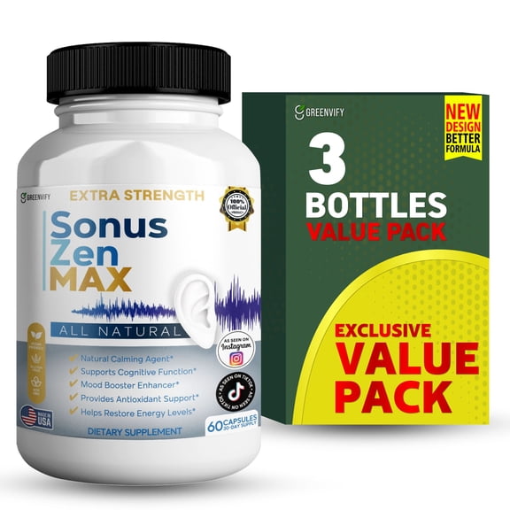 GreenVify Sonus Zen Max – Hearing & Ear Health Support Supplement – Auditory Wellness Formula