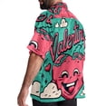 thumbnail image 3 of Valentine's Day Font Men's Short Sleeve Beach Shirts, Casual Printed Button Down Poplin Shirt Summer., 3 of 6