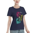 thumbnail image 2 of T-Shirt Basique à Manches Courtes pour Femmes Style de Rue Demon Slayer, 2 of 6