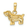 thumbnail image 3 of Collier Pendentif Animal Chien Cocker Épagneul en Or Jaune 14k, 3 of 8