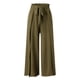 thumbnail image 4 of Pantalones de mujer de cintura alta con pliegues y pierna ancha - Diseño con cinturón, cintura elástica, corte holgado para todas las estaciones/moda, 4 of 8