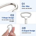 thumbnail image 3 of Metal Triangular Wrench Meter Box Key Silver Socket Triangle Wrench With A Key Ring For Gas Water Electric Meter Cabinet, 3 of 5