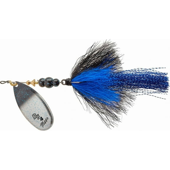 Mepps Bronze Slammer Spinning Jig 1/3 Oz Size 4 Silver/Black & Blue