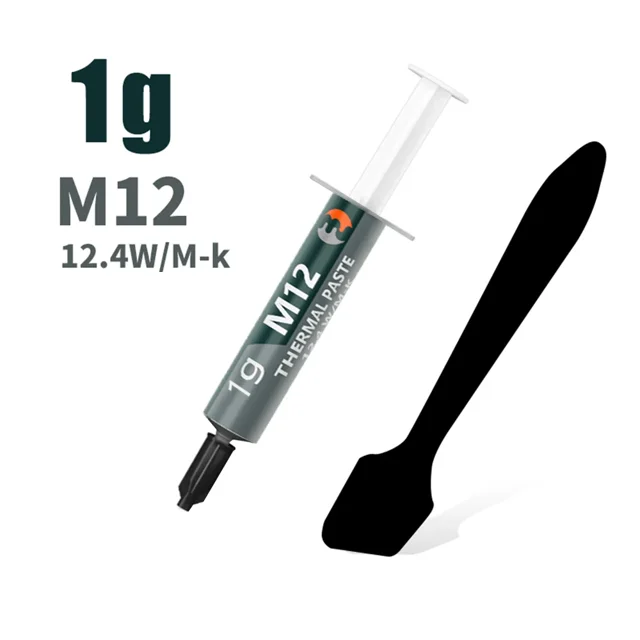 New High Performance Thermal Grease M12 thermal paste Plaster pasta termica 12.4W/mk 1/4/8/15/30g For CPU/PS5/LED/desktop PC 1 g M12 12.8W-Mk