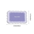 thumbnail image 3 of Tuvgenk Quick Dry Bath Mat Non Slip Water Absorbing Bathroom Rugs 2x2 Rectangular Purple Small Floor Rug for Tub, 3 of 6