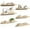 Natural, variant on YANGLI 23.6 Inch Floating Shelves Set of 6 - Wall Mounted Wood Shelf, Grey