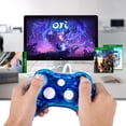 thumbnail image 6 of LUXMO Afterglow USB Wired Controller Gamepad for Microsoft Xbox 360 Console PC Win 7 8 10 Blue, 6 of 7