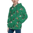 thumbnail image 2 of Kdxio Duck Mallard Flying Pose Pattern Boys Athletic Unisex Boys Girls Hoodie with Pocket Sweatshirts-X-Large, 2 of 6