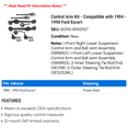 thumbnail image 2 of Control Arm Kit - Compatible with 1984 - 1990 Ford Escort 1985 1986 1987 1988 1989, 2 of 2