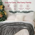thumbnail image 4 of Uttermara Sherpa Fleece Queen Size Weighted Blanket 15lbs for Adults, Fuzzy Large Fleece Throw Blanket 60x80 inch, Gray, 4 of 10