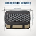 thumbnail image 2 of LAICAIW Car Center Console Cover, Universal Leather Waterproof Armrest Seat Box Cover Protector, Comfortable Car Decor Accessories Fit for Most Cars, Vehicles, SUVs-Black, 2 of 7
