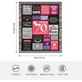 thumbnail image 3 of 50th Birthday Gifts for Women, 50 Year Old Gifts for Women, 50 Birthday Gifts for Women, 50th Birthday Gift Ideas, 50th Birthday Gifts, Throw Blanket 60"x50", 3 of 5